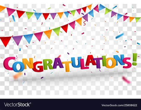 Congratulations Design Letters Royalty Free Vector Image