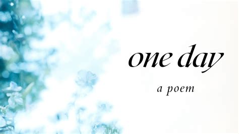 One Day Poetic Insights