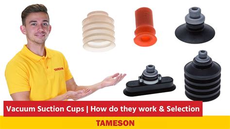 Vacuum Suction Cups How Do They Work And Selection Guide Tameson Youtube