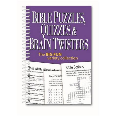 Bible Puzzles Quizzes And Brain Twisters The Big Fun Variety Collection
