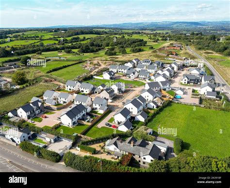 Bonvilston Vale Of Glamorgan Wales September 2022 Aerial View Of A