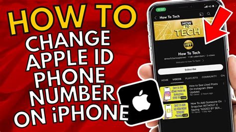 How To Change Apple Id Phone Number On Iphone Youtube