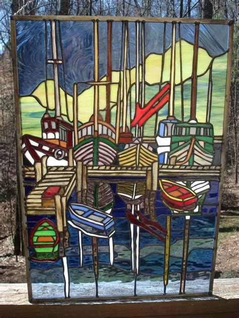 A Day At The Dock Delphi Artist Gallery Stained Glass Stained