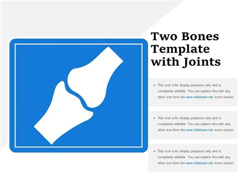 Two Bones Template With Joints Powerpoint Templates Designs Ppt