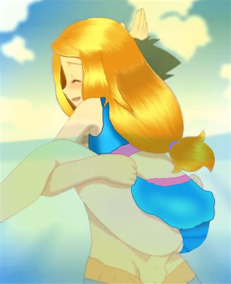 Rule 34 Amourshipping Ash Ketchum Black Hair Blonde Hair Brawl Stars Clothed Clothed Sex Game