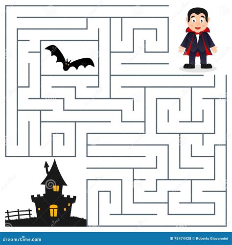 Easy Halloween Maze Printable