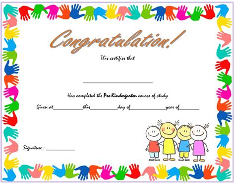 Awesome Preschool Graduation Certificate Free Printable In 2021