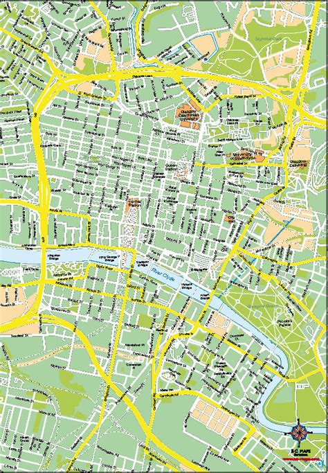 Mapa Vectorial Glasgow Eps Illustrator Bc Maps Mapa Vectorial Eps