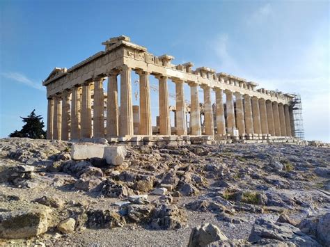 The Parthenon In The Acropolis Athens Greece