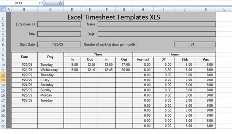Perfect Project Time Tracking Excel Template Free Timesheet Formula