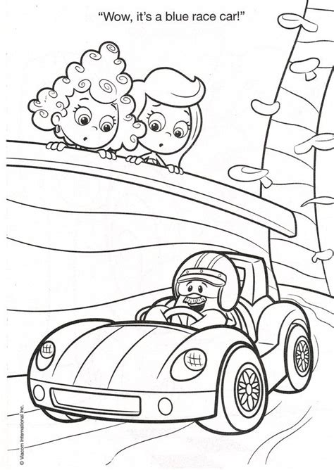 Bubble Guppies Chunky Crayon Book Bubble Guppies Race Car Coloring