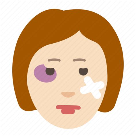 Bruise Cosmetology Face Health Injury Problem Skin Icon