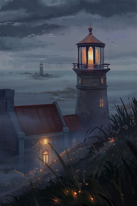 Artstation Foggy Lighthouse