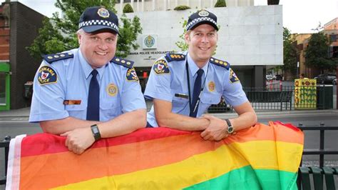 police show gay support as officers join tas pride parade