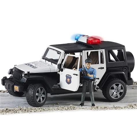 Bruder Jeep Wrangler Police Car With Policeman Buy Online Now