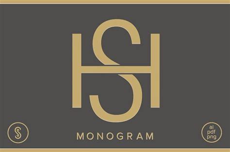 HS Monogram SH Monogram | Monogram template, Hs logo, Monogram
