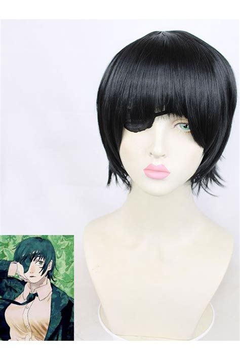 Chainsaw Man Himeno Wig Cosplay Accessory Black Takerlama Cosplay