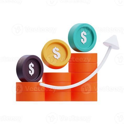 3d Profit Icon On Transparent Background 41317473 Png