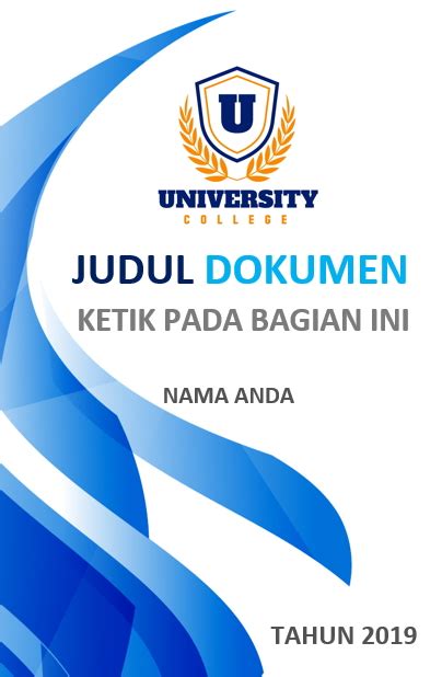 Download 10 Contoh Desain Sampul / Cover Proposal dan Makalah dalam