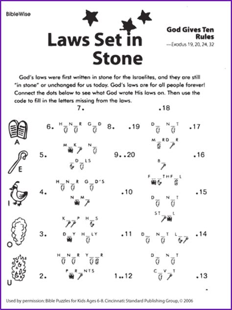 If you don't mind share your comment with us and our followers at comment form at the bottom, also, don't forget to broadcast this post if. Laws in Stone (Commandments Activity) - Kids Korner ...