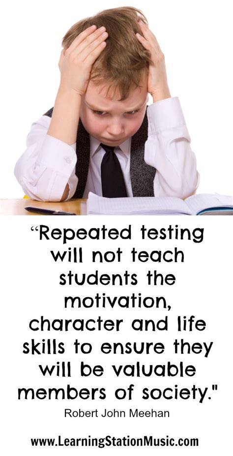 Repeated Testing Will Not Teach Students The Motivation Character And