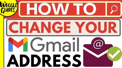 How To Change Your Gmail Address Youtube