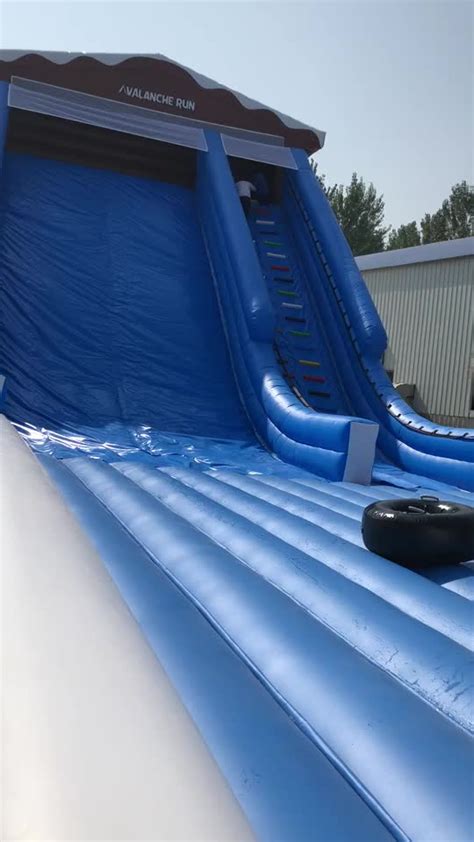 Toboggan Run Inflatable Slide Giant Snow Slide Toboggan Tube Slide