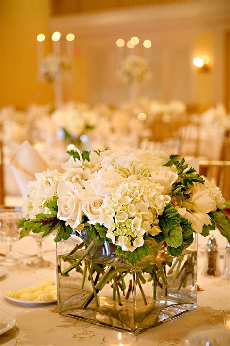 Hydrangea Rose Centerpiece Elizabeth Anne Designs The Wedding Blog