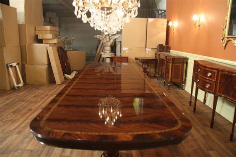 Extra Large And Wide Mahogany Dining Room Table