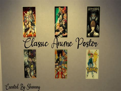 Sims 4 Anime Posters Cc