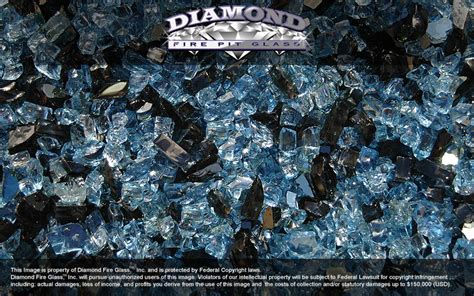 Blue Ocean Eve Premixed Diamond Fire Pit Glass 1 Lb Crystal