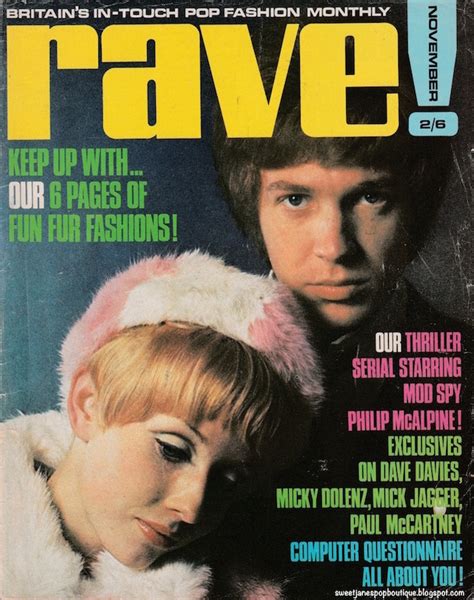 sweet jane winter fashion┃rave magazine 1968 girls magazine life magazine pop fashion