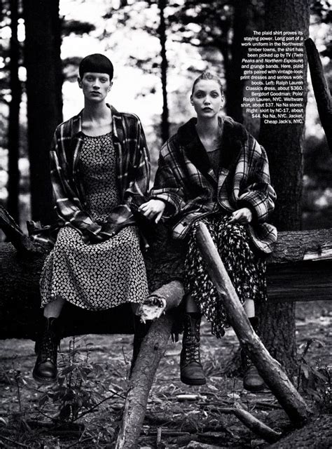 View Image Us Vogue Dec 1992 28 Steven Meisel Grunge Fashion