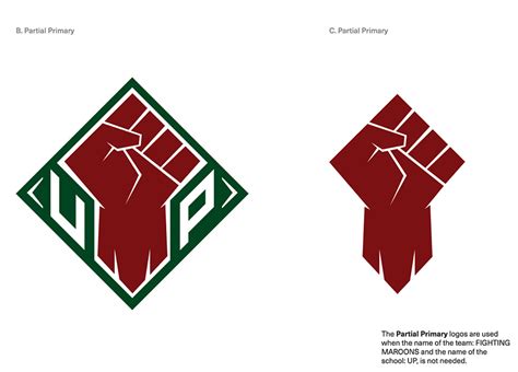 Clenched Fist Is Up Fighting Maroons Official Logo University Of The
