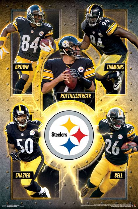Pittsburgh Steelers 2016 Team 22 X 34 Nfl Sports Poster