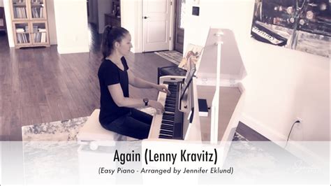 Again Lenny Kravitz Easy Piano Sheet Music Youtube