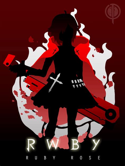 Ruby Rose Silhouette Rwby By Caelumpicta On Deviantart