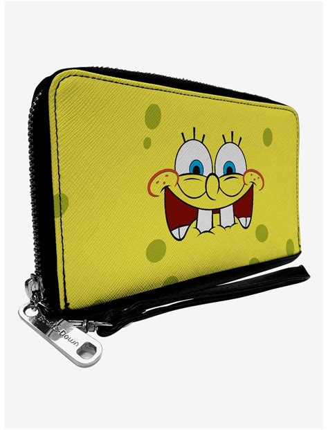 Spongebob Biting Lip Zip Around Wallet Boxlunch