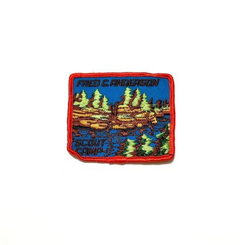 Vintage Boy Scout Embroidered Patch 1970s Fred C Andersen Scout Camp