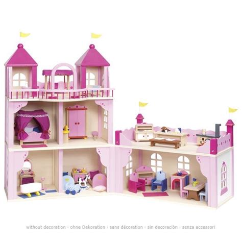 Darüber hinaus haben wir ebenso eine grosse überraschung für kreative kinder. Goki Puppenschloss 2 Etagen Puppenhaus Prinzessin Puppen ...