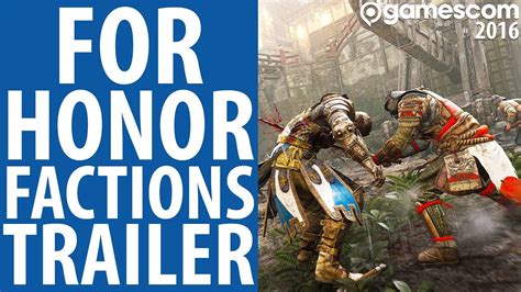 For Honor Viking Samurai Knight Factions Gamescom Youtube