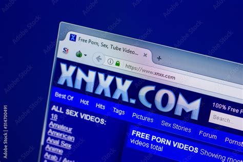 Stockfoto Ryazan Russia April Homepage Of Xnxx Website On The Display Of Pc