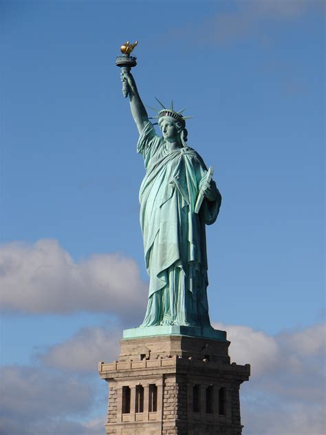 Free Images New York New York City Monument Statue Of Liberty Landmark Blue Artwork