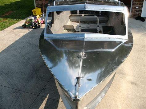 1957 Crestliner Voyager Patrol Hardtop Aluminum Boat Vintage Aluminum