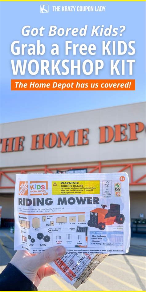 Grab Your Free Home Depot Kids Workshop Kits Today In 2021 Home