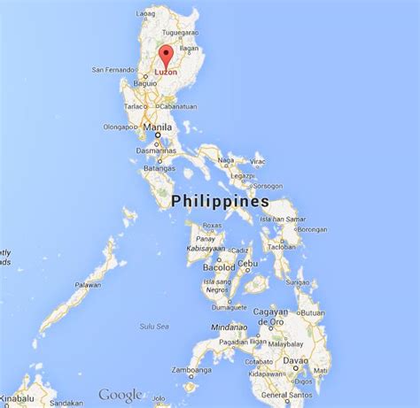 Map Of Luzon Island Philippines The Inset Shows The L