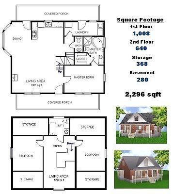 Details about 28x36 3-Bedroom 2-1/2 Bath Plans Package ...