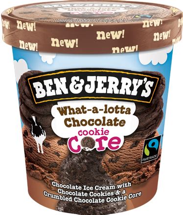 What-a-lotta Chocolate Cookie Core | Ben & Jerry's | Ice cream flavors list, Oreo cookie flavors ...