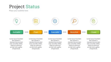 Project Status Powerpoint Template 10 Project Status
