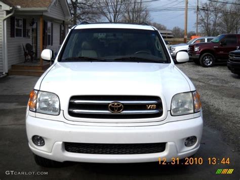 2002 Natural White Toyota Sequoia Limited 4wd 42243792 Photo 2